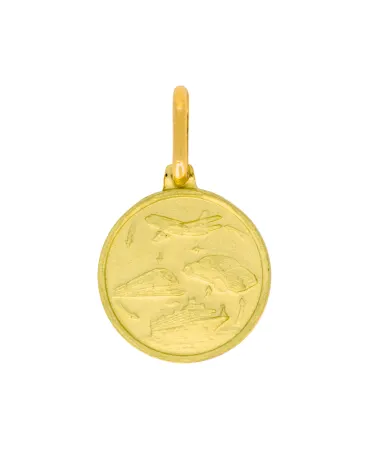 18CT Y/G ST CHRISTOPHER 15mm